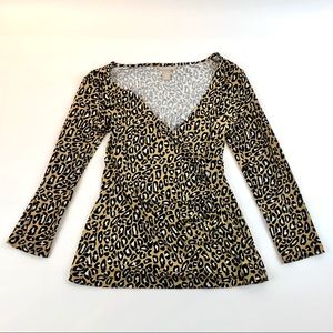 Banana Republic Leopard Print Blouse